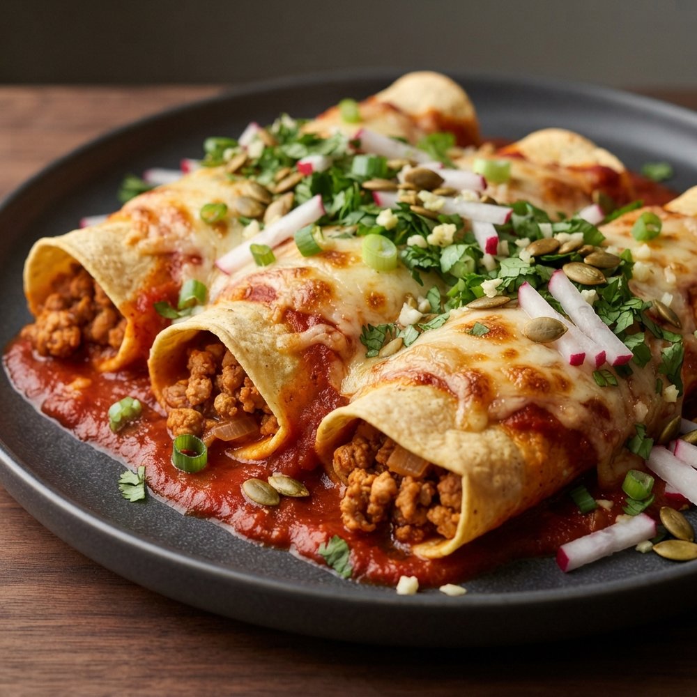 Lightened-Up Turkey Enchiladas