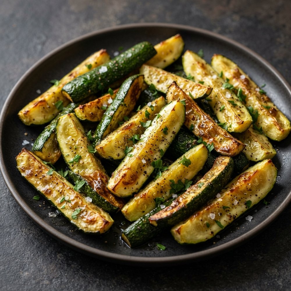 Oven-Roasted Zucchini with Lemon and Garlic