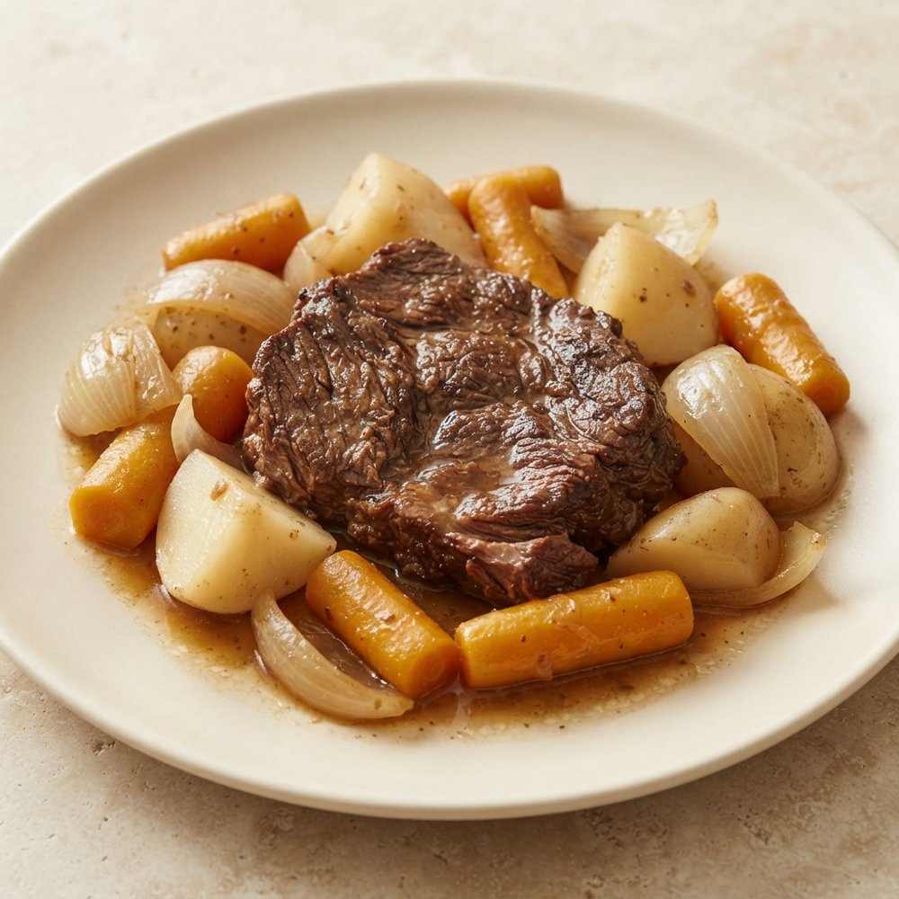 Quick Pressure-Cooked Pot Roast