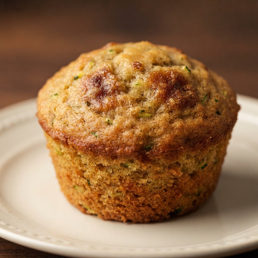 Ultra-Moist No-Refined-Sugar Zucchini Muffins