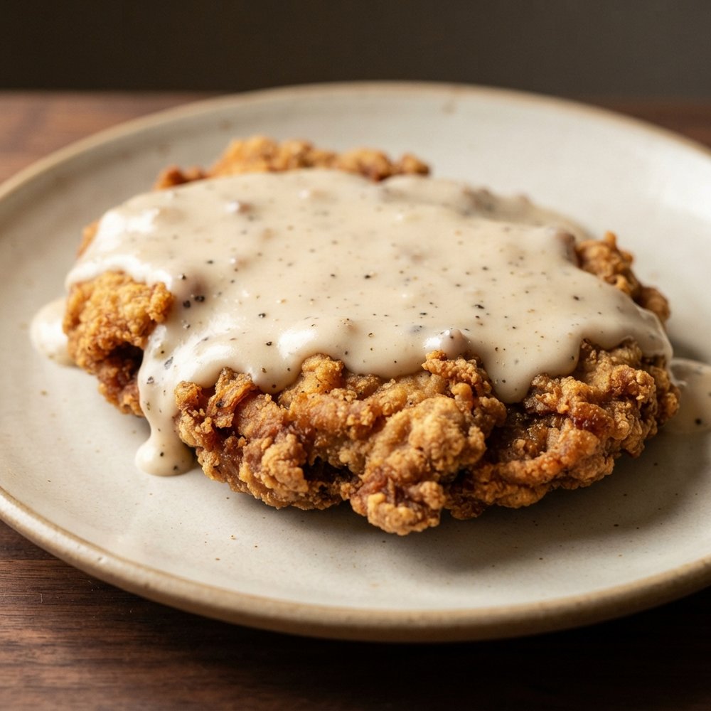 Budget Chicken-Fried Steak with Skillet Gravy