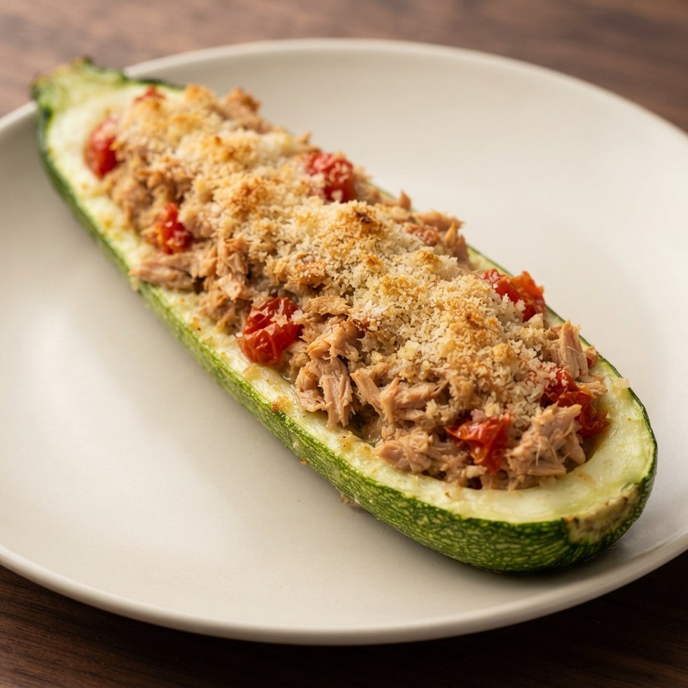 Tuna-Stuffed Zucchini