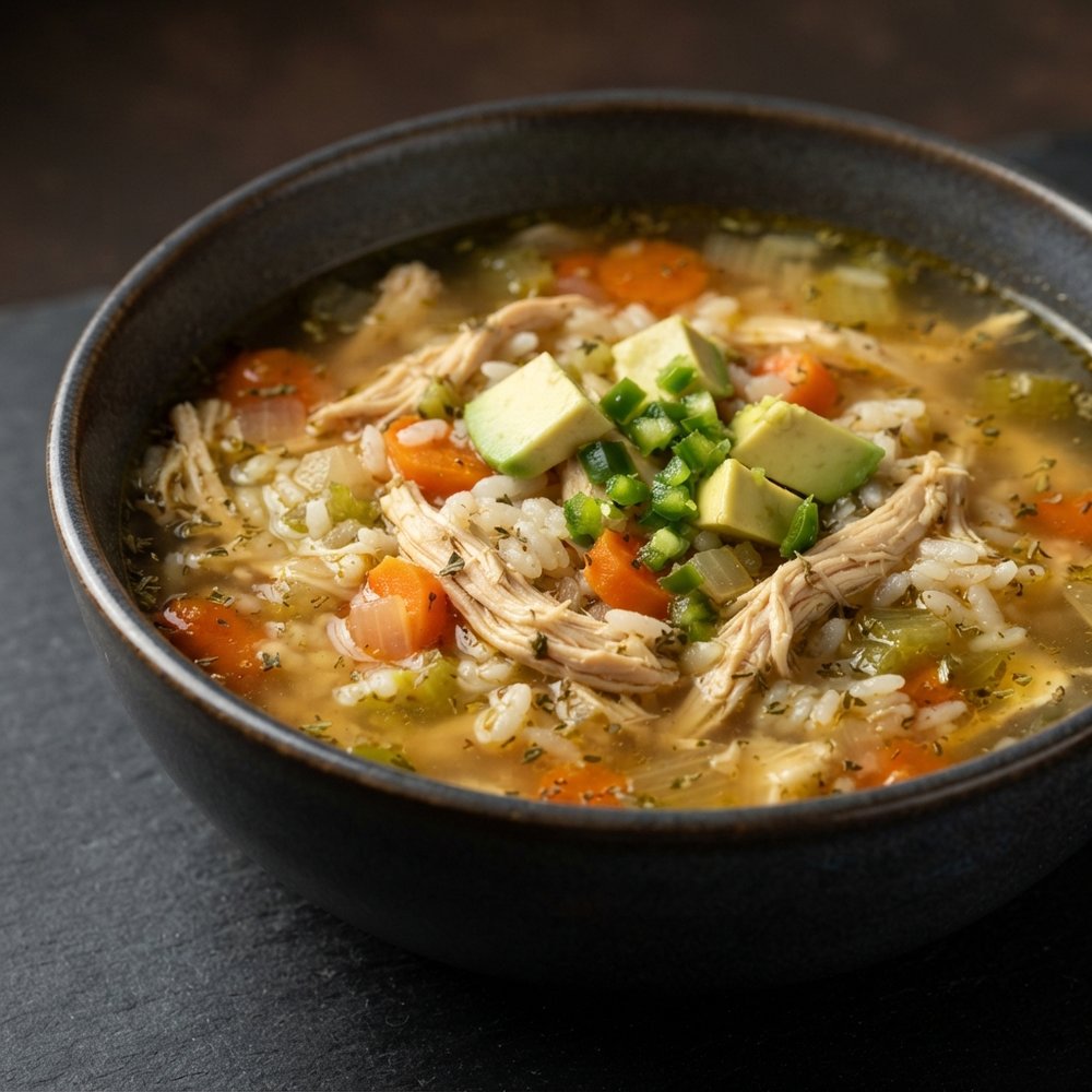 Chicken and Rice Soup, Mexican-Style (Sopa de Pollo y Arroz)