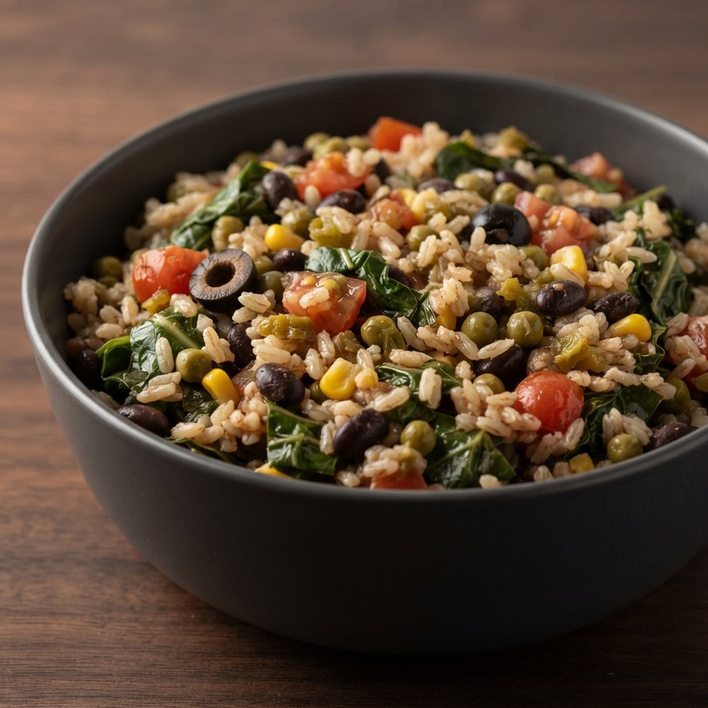Brown Rice and Black Bean Salad
