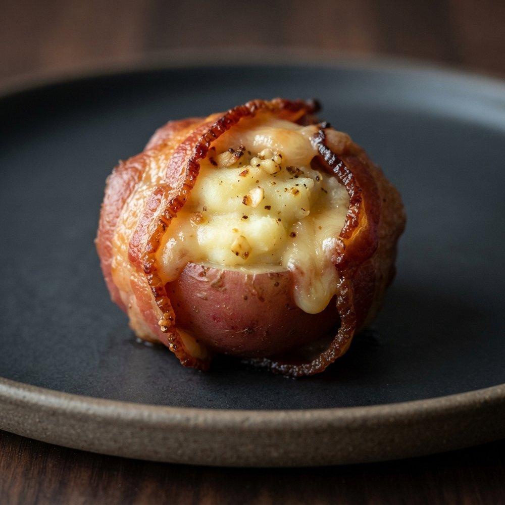 Bacon-Wrapped Gouda Potato Bites