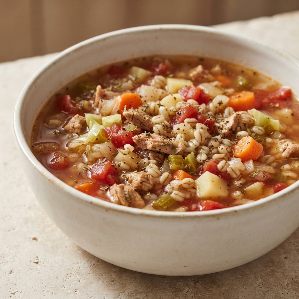 Hearty Turkey Bones Soup