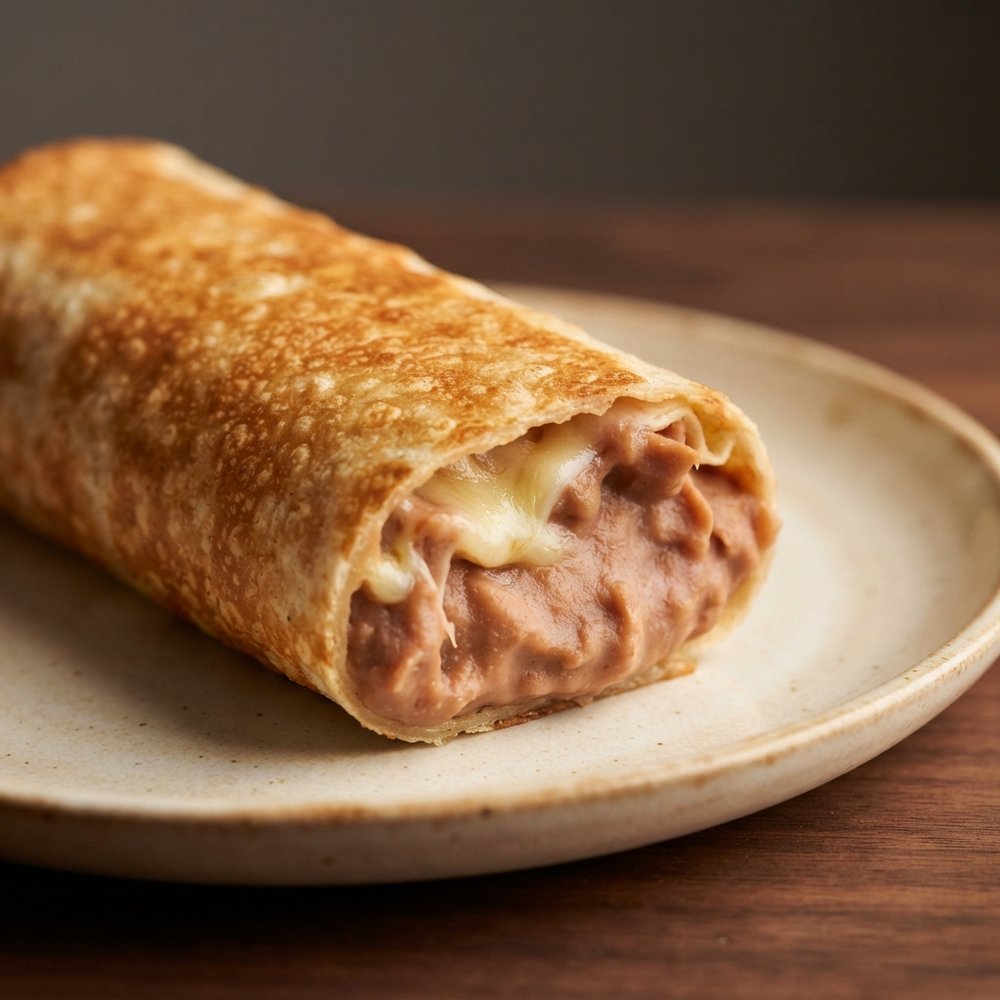 Crunchy Bean-and-Cheese Burritos