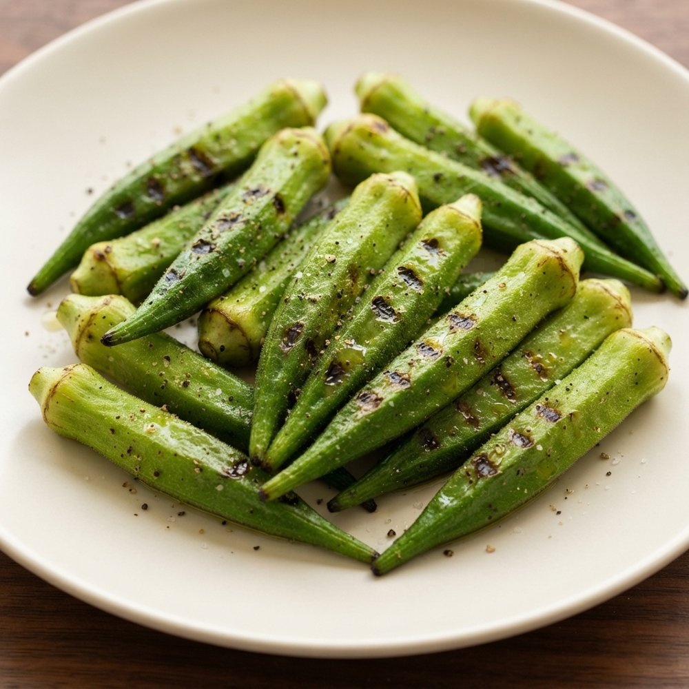 Char-Kissed Grilled Okra