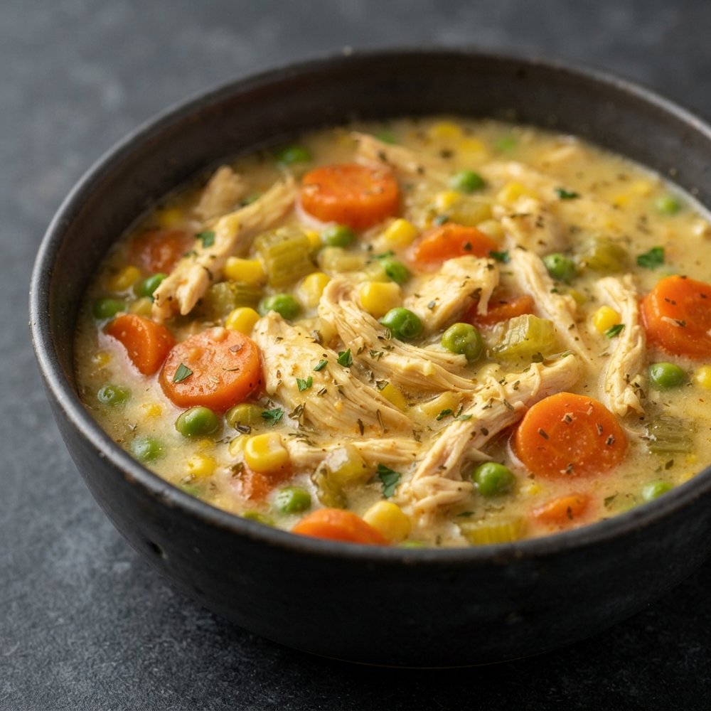 Crockpot Chicken Pot Pie Stew