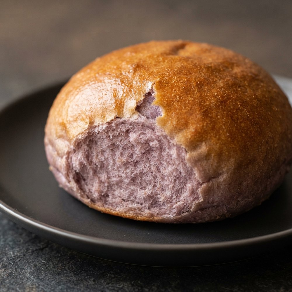 Purple Sweet Potato Whole Wheat Bun