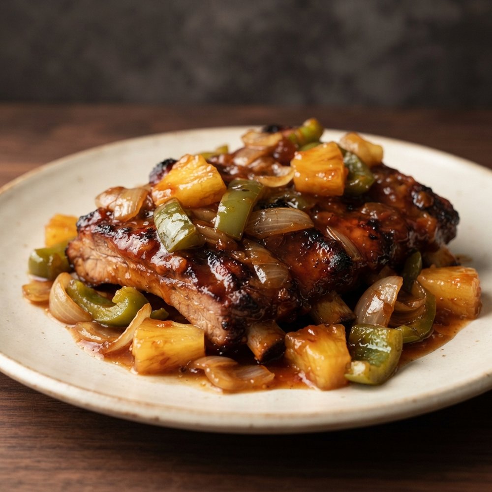 Country-Style Pork Ribs with Sweet-and-Sour Glaze