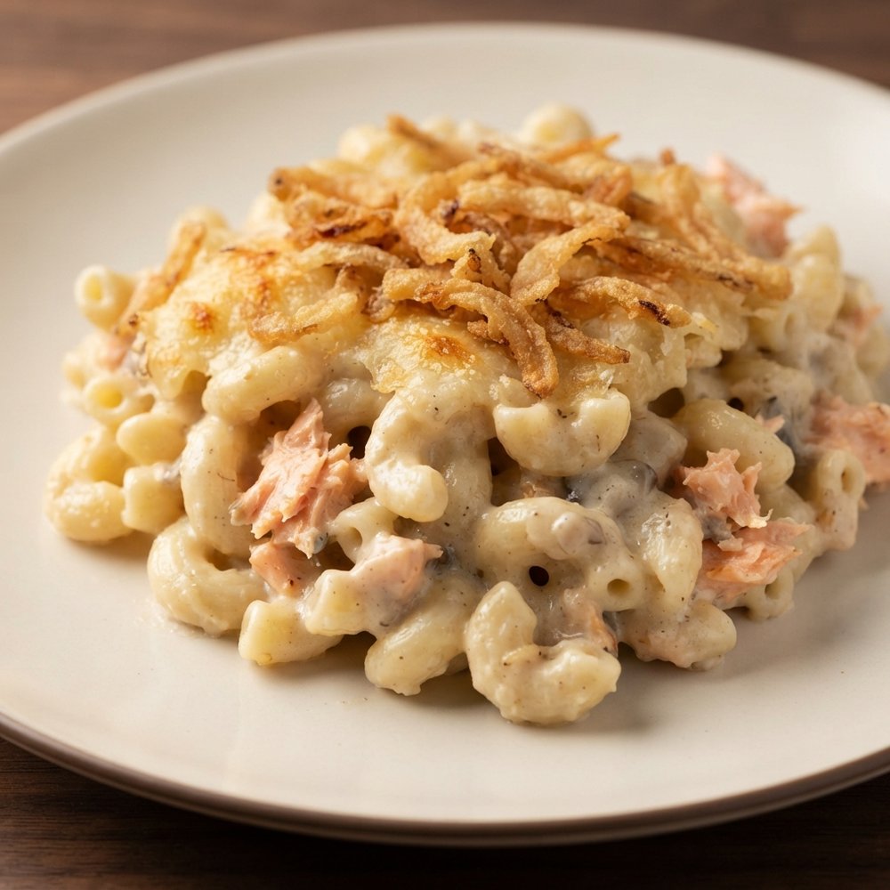J-Lyn's Creamy Salmon Macaroni Bake
