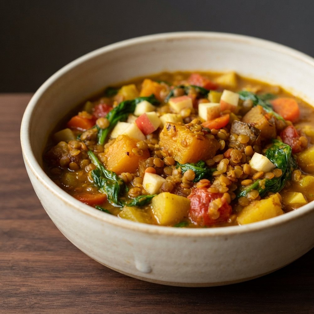 Lentil-Pumpkin Curry with Apples