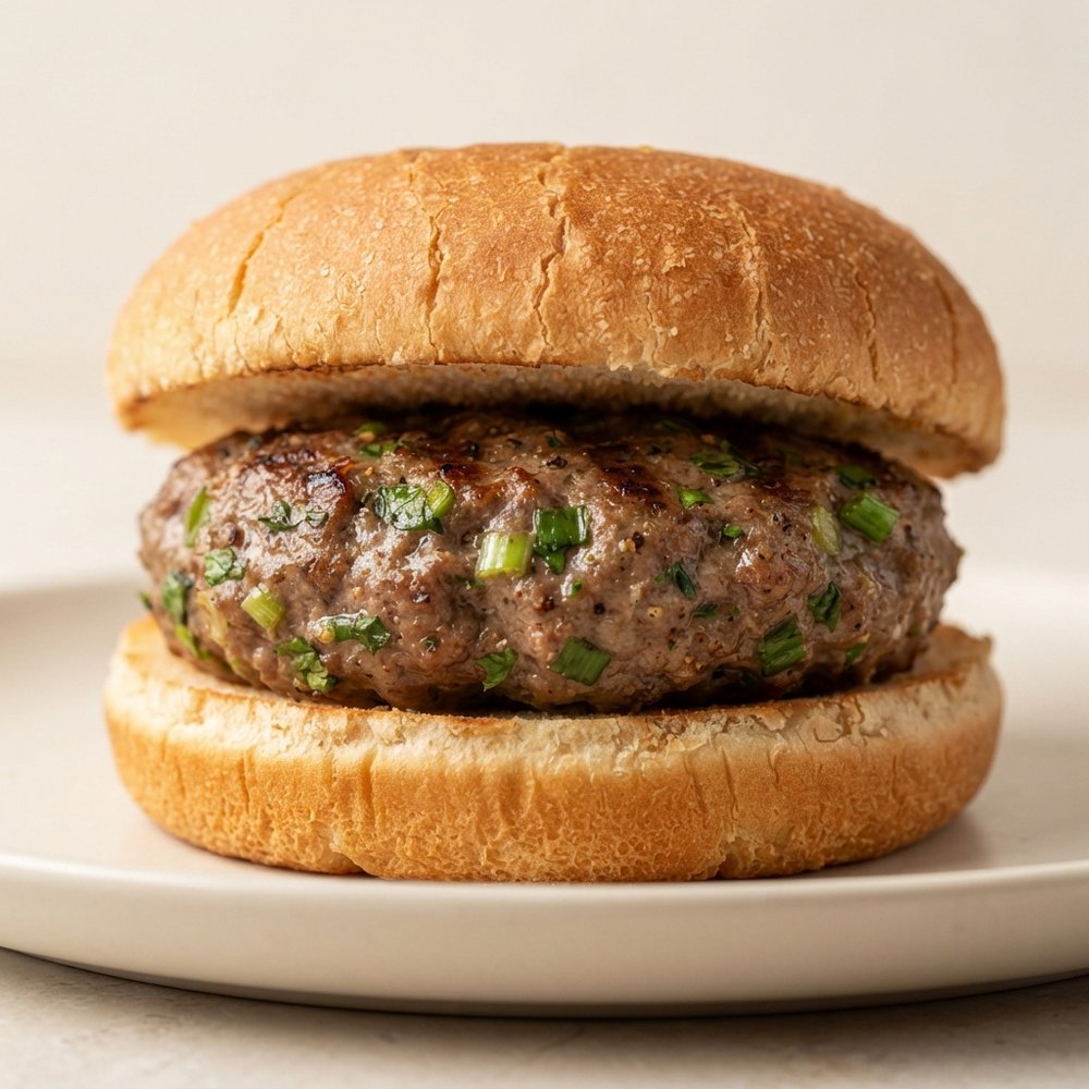 Herbed Lamb Burger Patties on the Grill