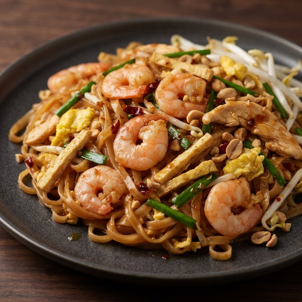 Chicken and Shrimp Pad Thai