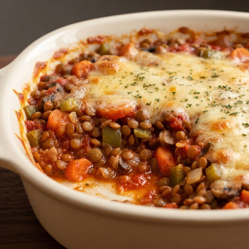 Baked Lentil and Tomato Casserole