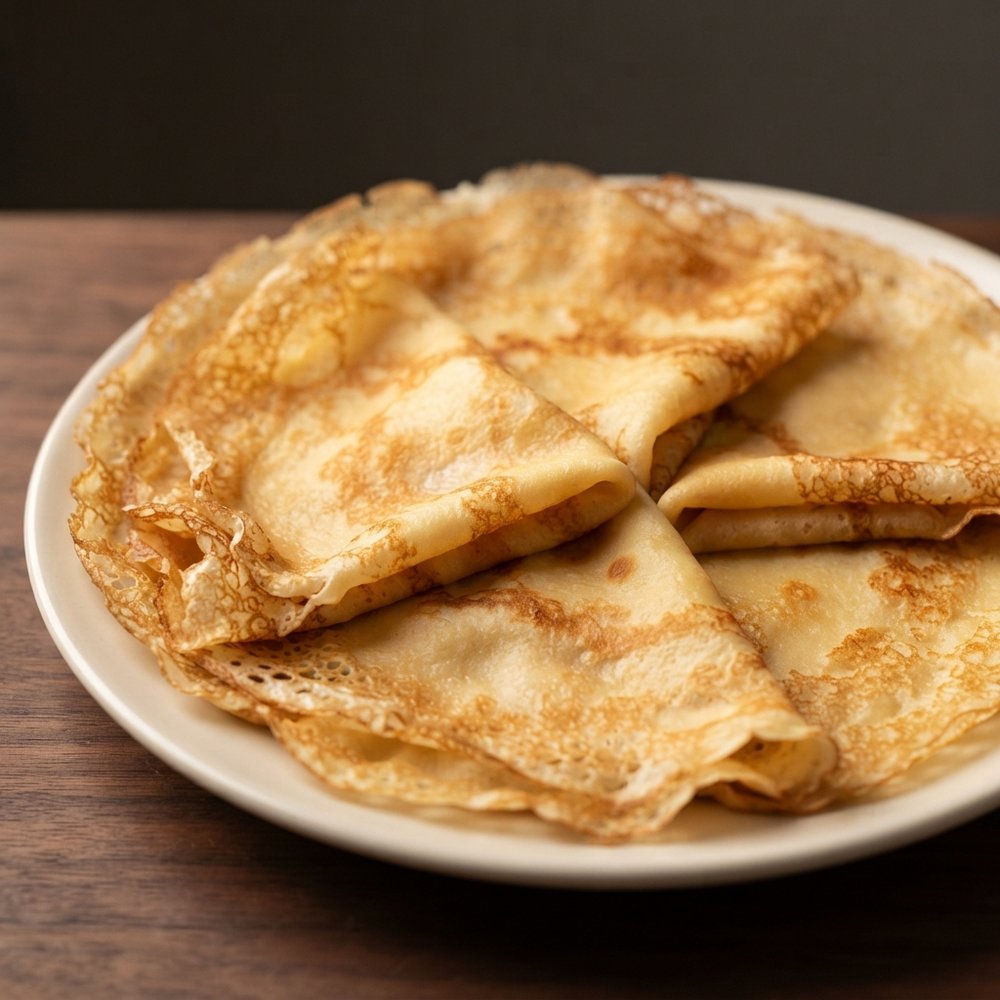 Sweet French Dessert Crêpes