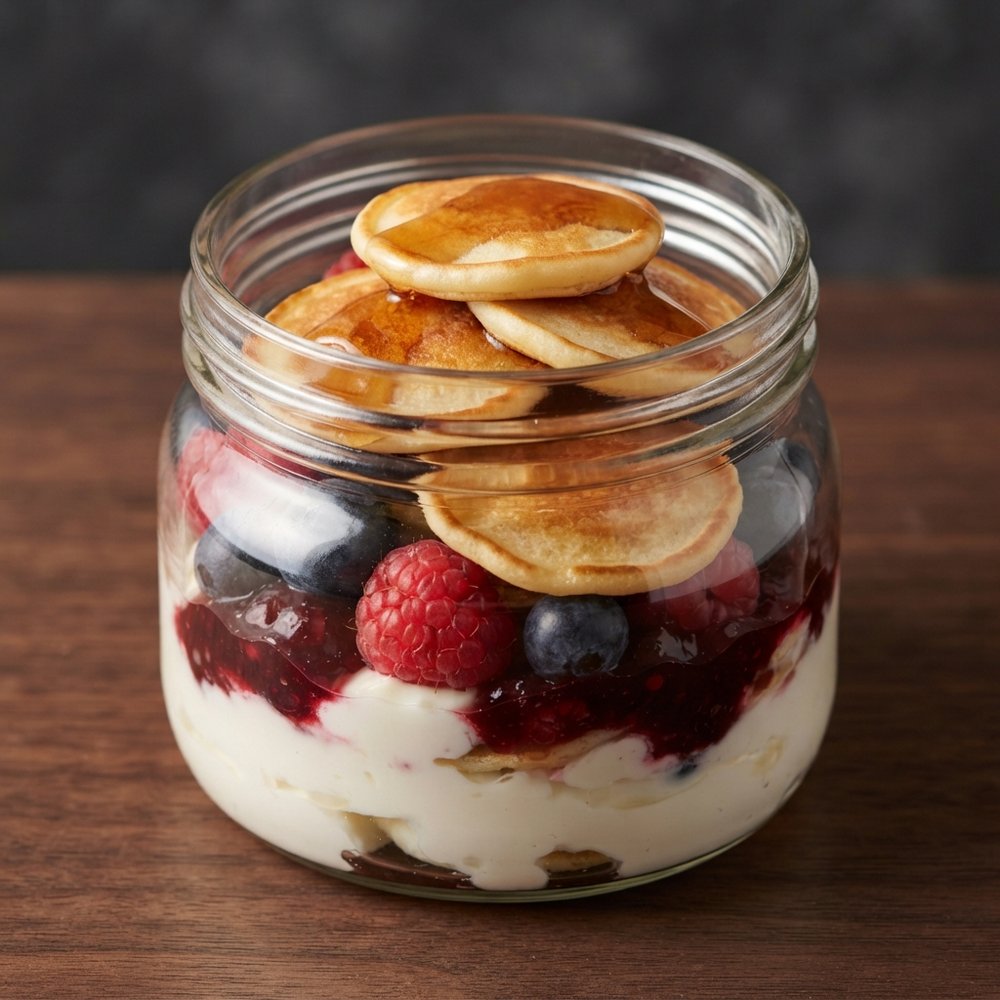 Mini Pancake Yogurt Parfait