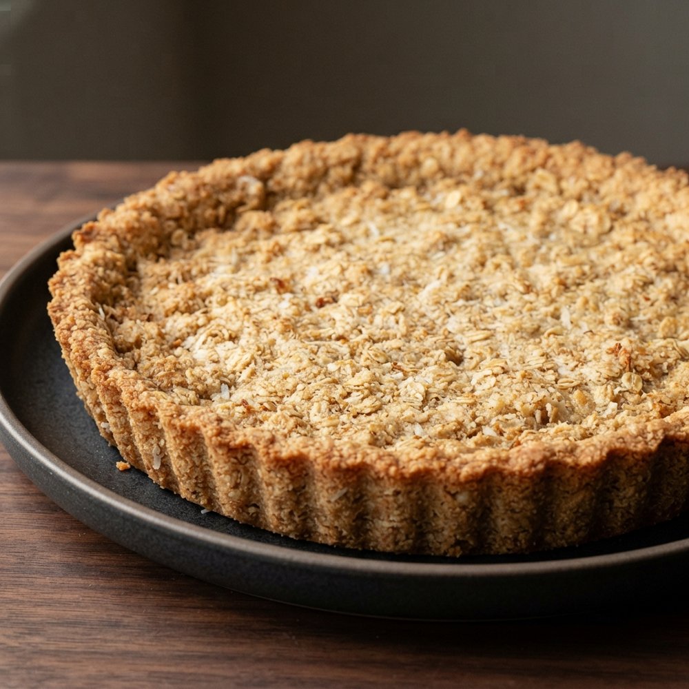 Lightened Oat and Coconut Pie Crust