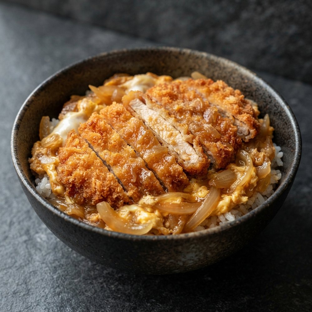 Crispy Tonkatsu Egg Donburi Bowl