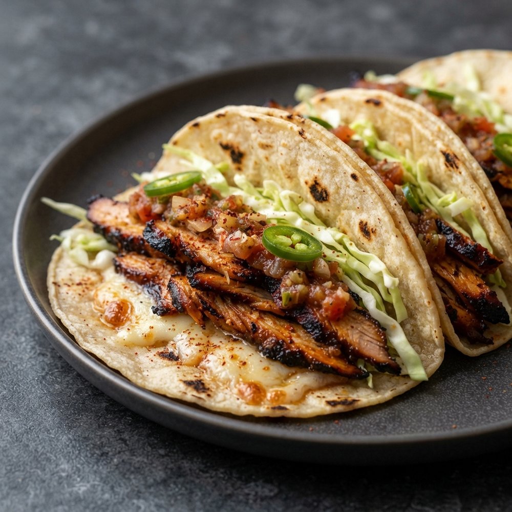 Pork Tacos al Pastor from the Grill