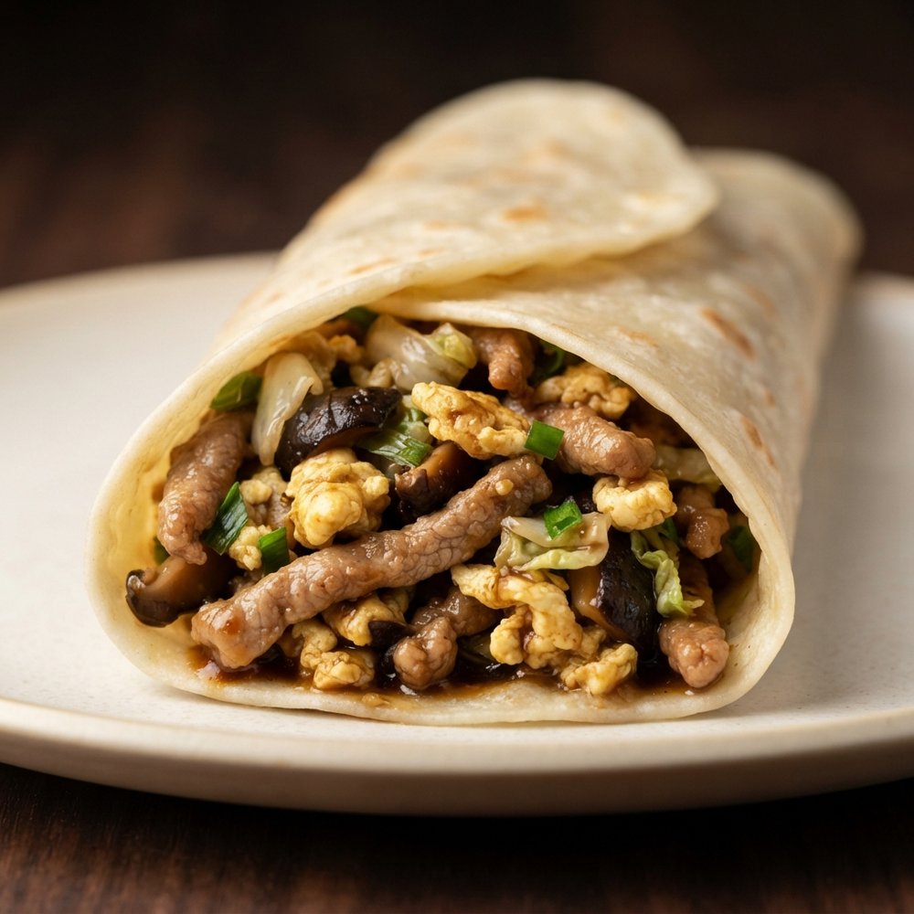 Stir-Fried Moo Shu Pork Wraps