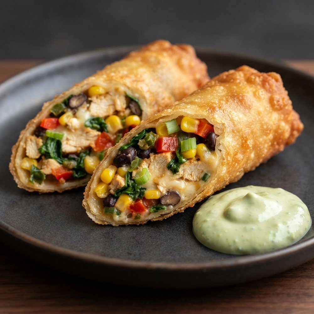Restaurant-Style Southwestern Chicken Egg Rolls