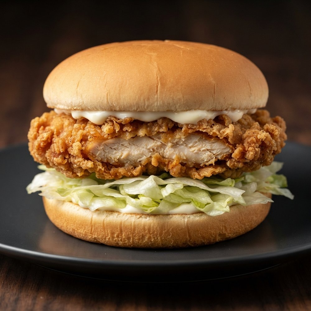 Homemade McChicken-Style Sandwich