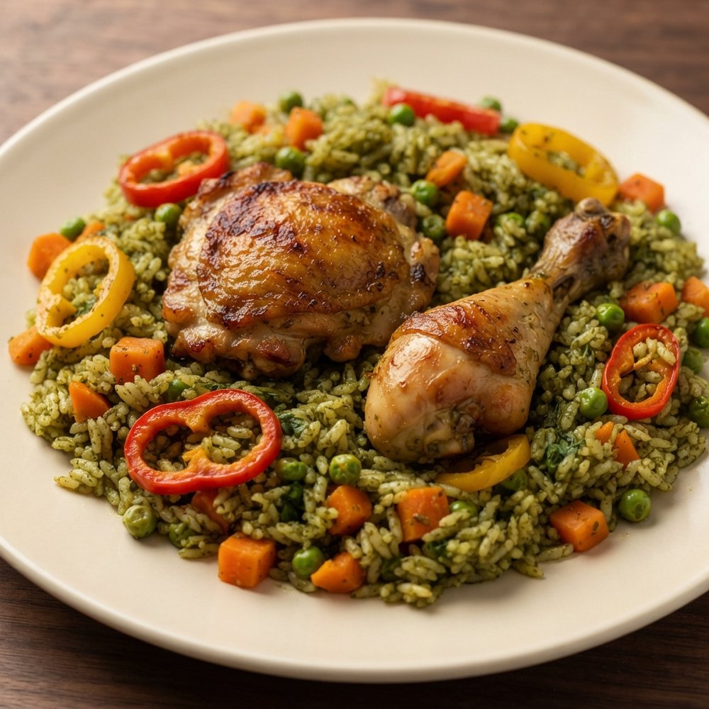 Peruvian-Style Arroz con Pollo (Chicken and Rice)