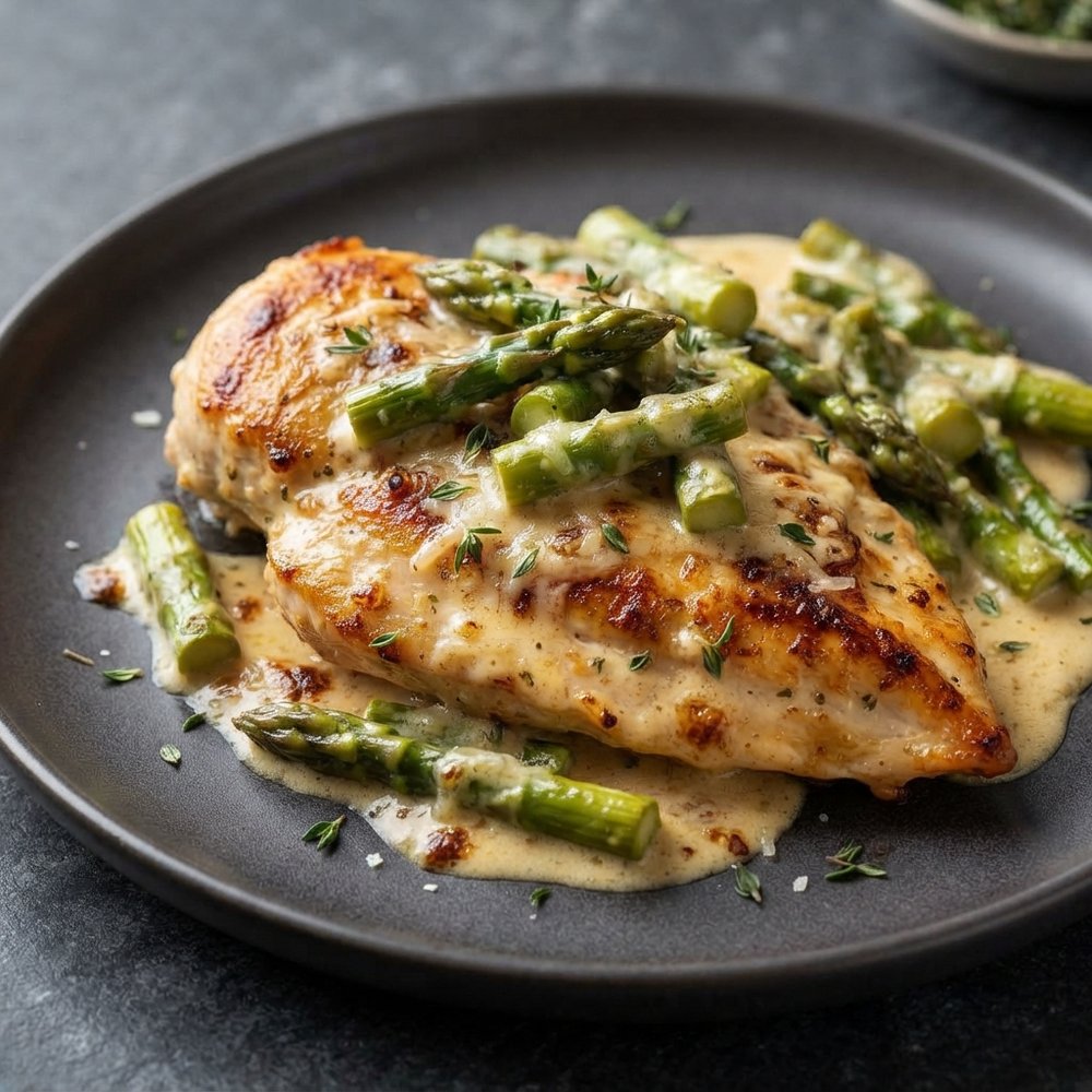 Creamy Chicken And Asparagus Bake