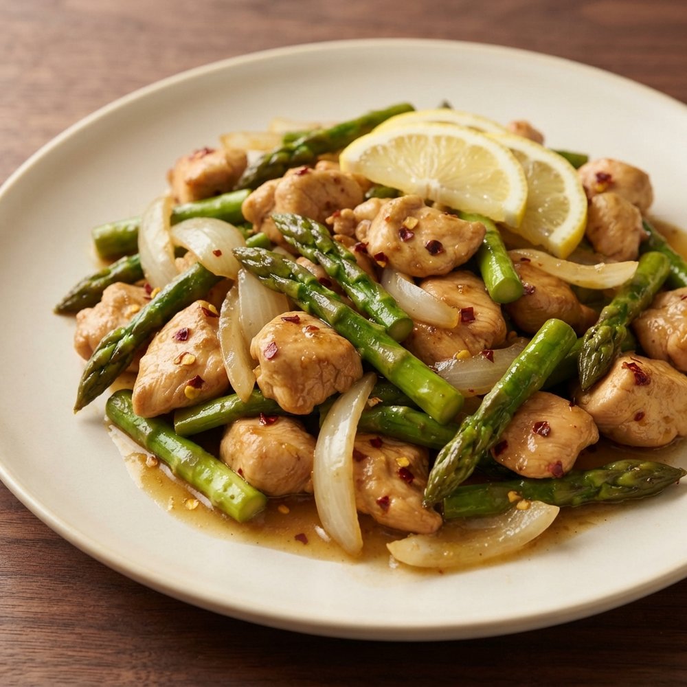 Bright Lemon Chicken with Asparagus Stir-Fry