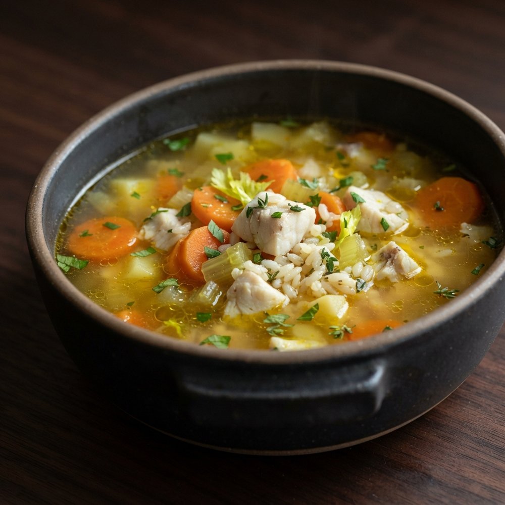 Greek Psarosoupa Seafood Soup