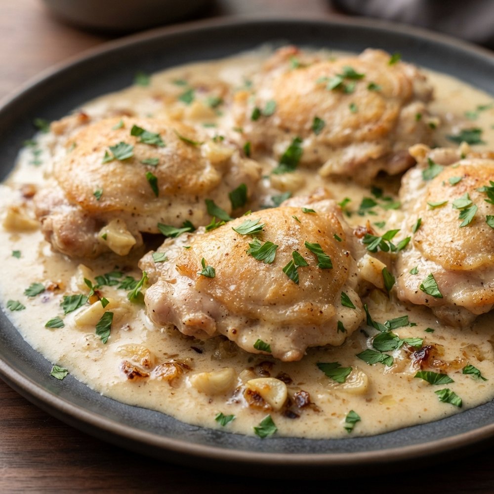 Rich Garlic Cream Chicken