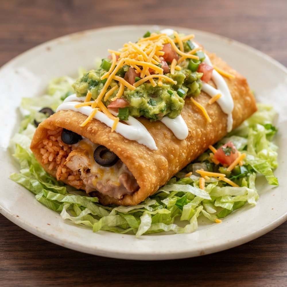 Crispy Chicken Chimichangas