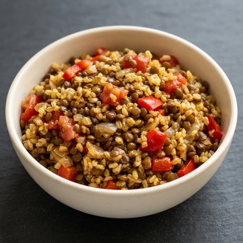 Crunch’s Hearty Lentil and Bulgur Salad