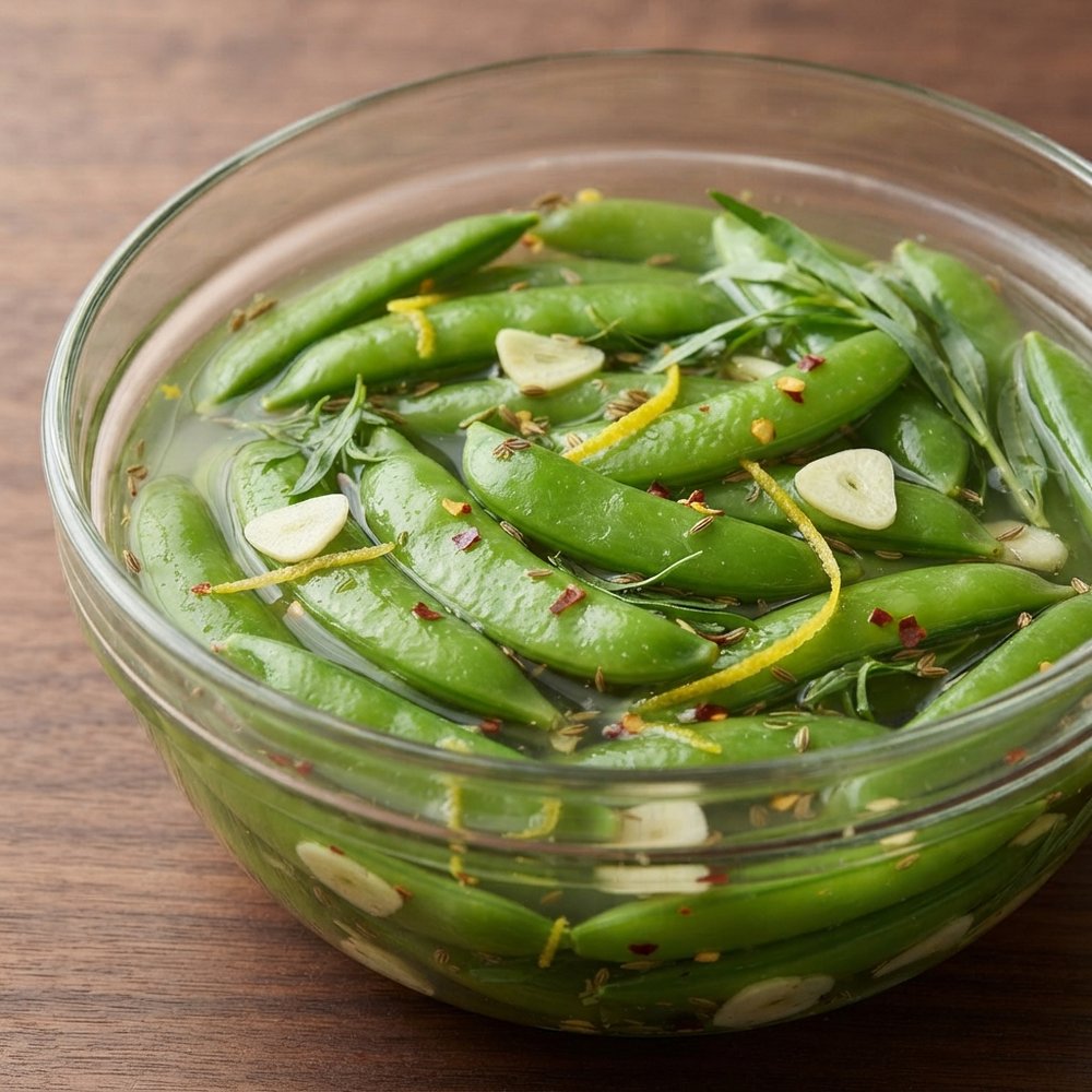 Quick Pickled Sugar Snap Peas