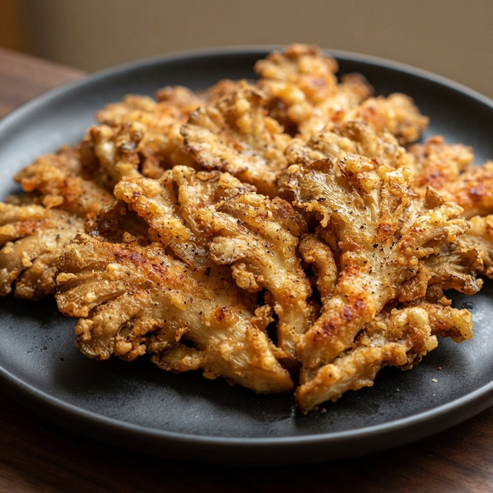 Air Fryer Crunchy Oyster Mushrooms