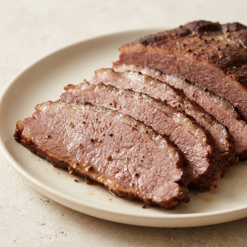 Jan's Lager-Brined Smoked Corned Beef