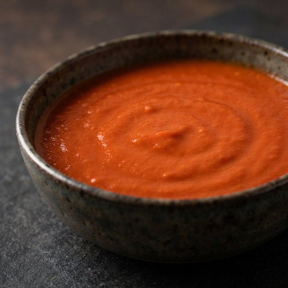 Tomato Soup with Cottage Cheese