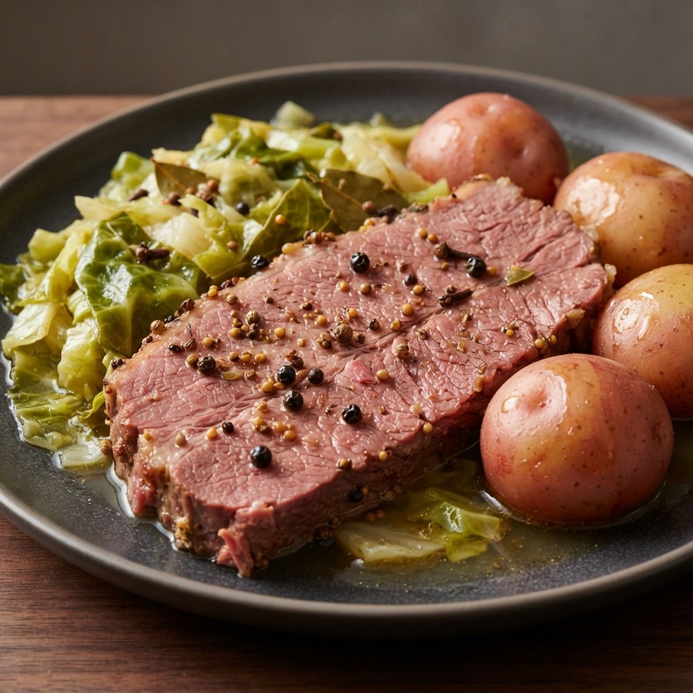 Crockpot Corned Beef with Cabbage and Potatoes