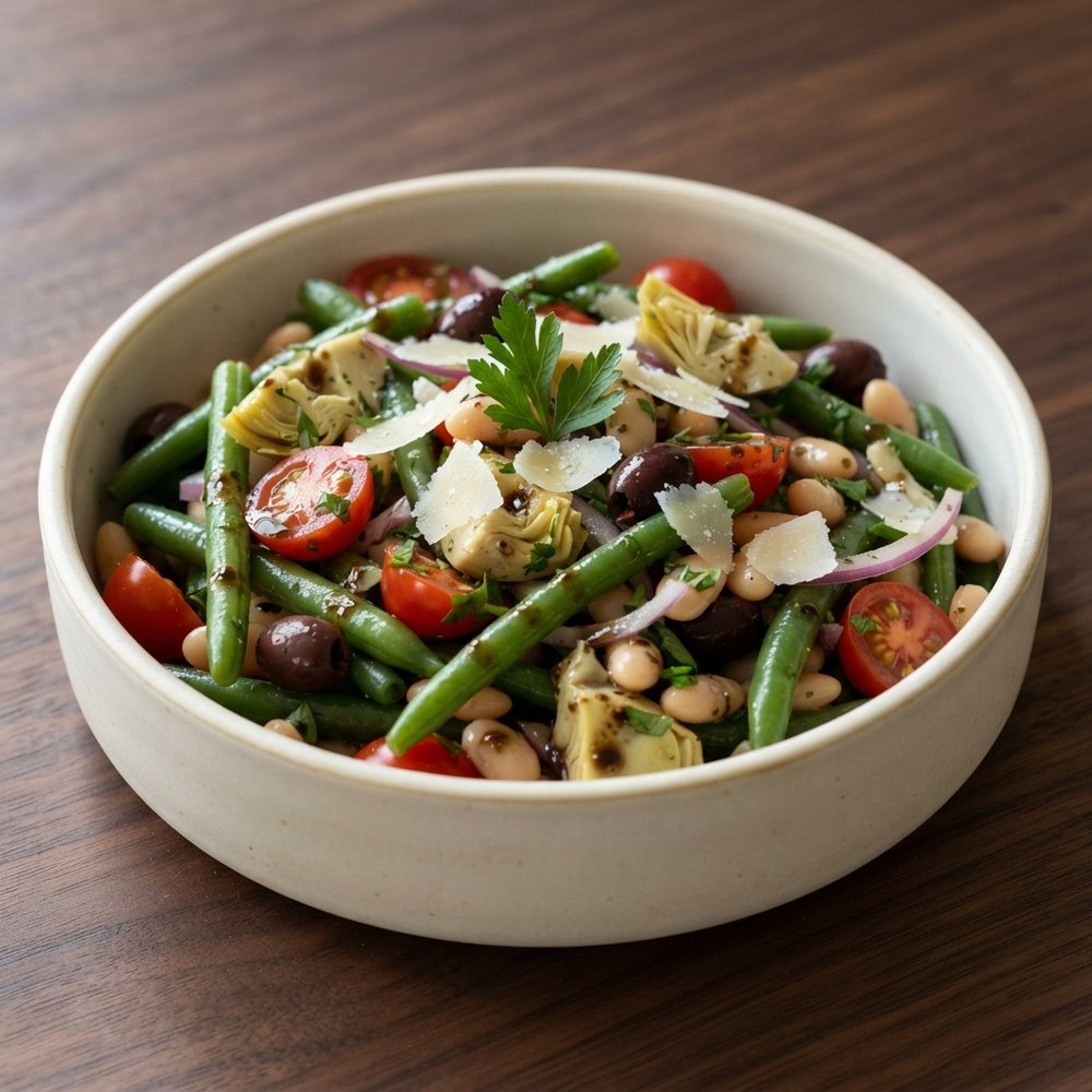 Cold Green Bean and Artichoke Salad
