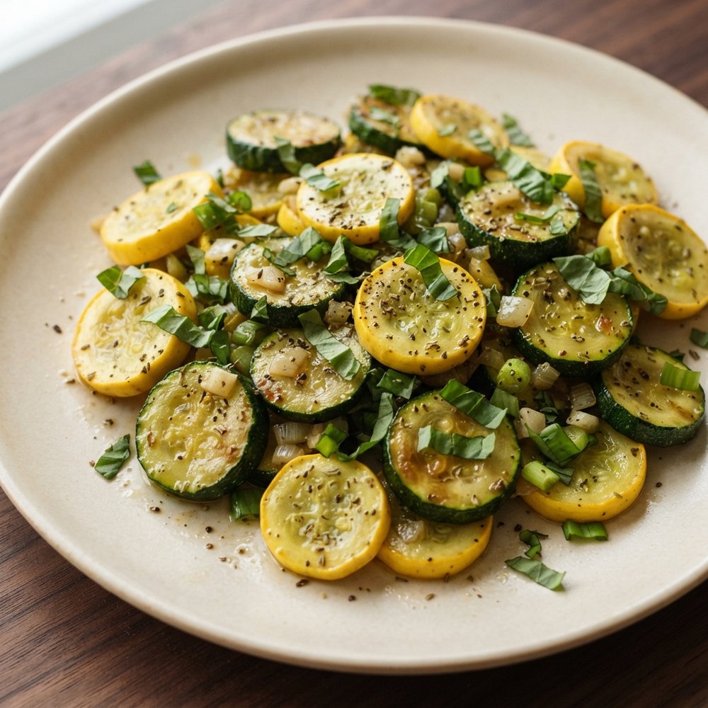 Skillet Summer Squash with Zucchini