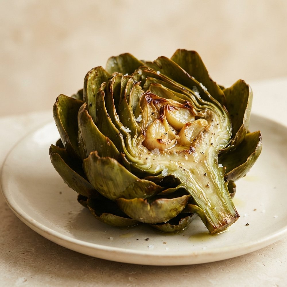 Simply Roasted Artichokes