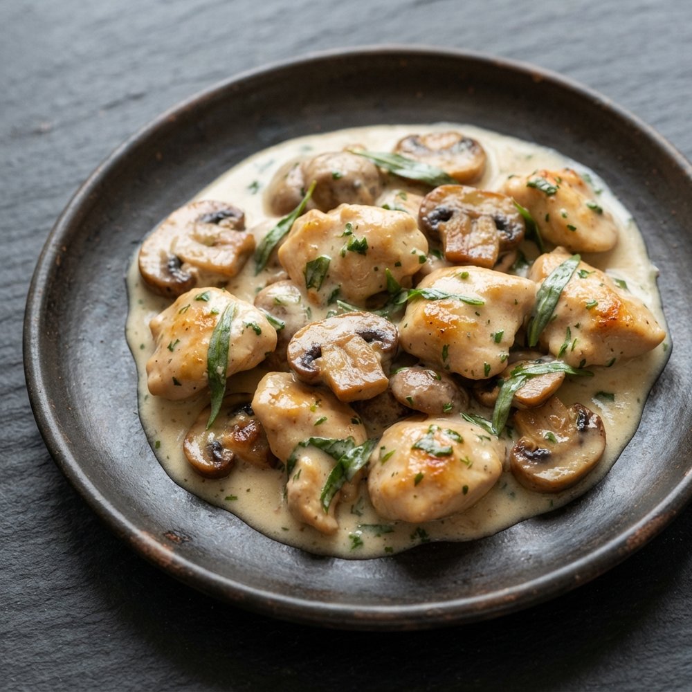 Petite Chicken Blanquette with Tarragon