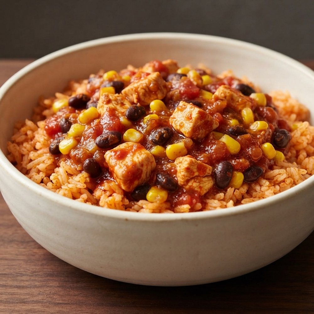 Instant Pot Chicken Burrito Bowl Fiesta