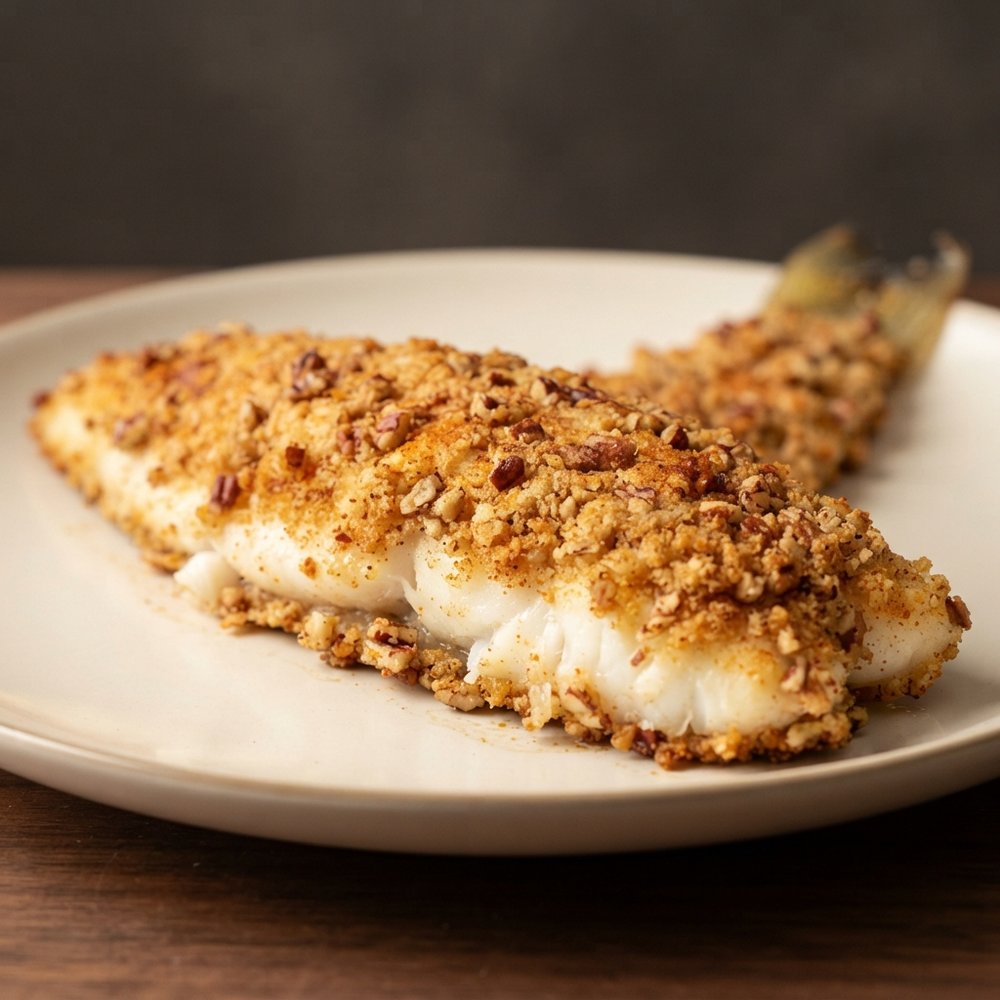 Walleye with Toasted Pecan Crust