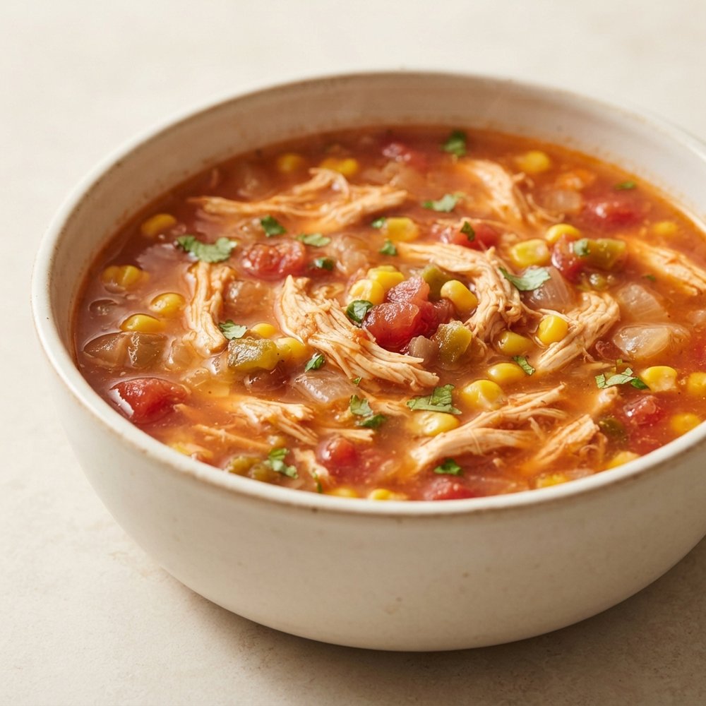 Slow Cooker Chicken Enchilada Soup