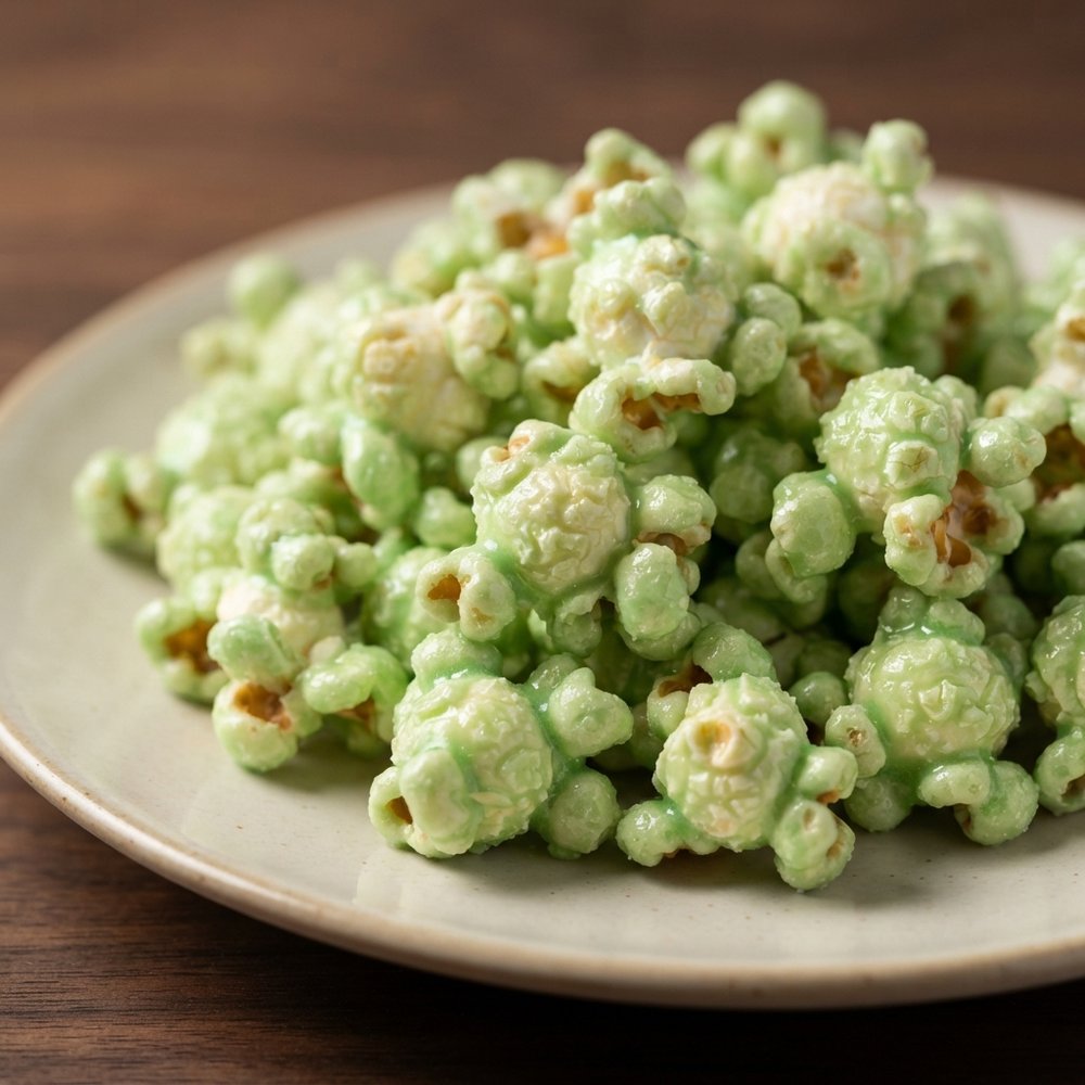 Minty Candy-Coated Popcorn
