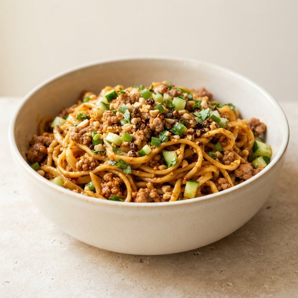 Sichuan-Style Dan Dan Noodle Bowl
