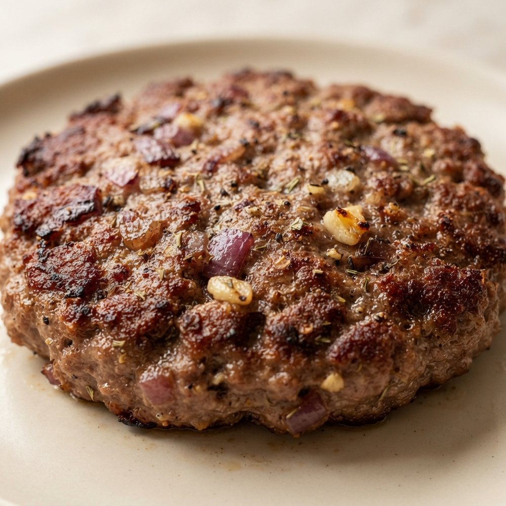 Crispy Air-Fried Beef Burgers